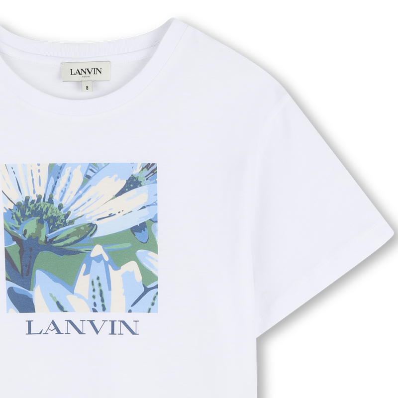 T-SHIRT DE MANGA CURTA LANVIN 
                        GIRL
