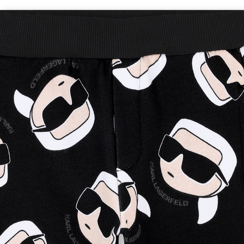Calças de lã escovada KARL LAGERFELD KIDS 
                    BOY