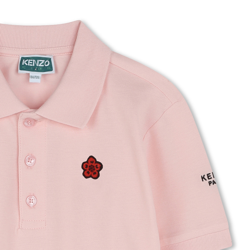 Polo com emblema e bordado KENZO KIDS 
                        UNISEX