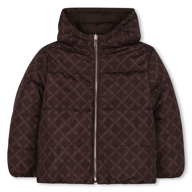 Jaqueta acolchoada reversível com capuz MICHAEL KORS 
                    GIRL