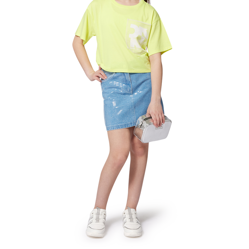 T-shirt larga de manga curta DKNY 
                        MENINA