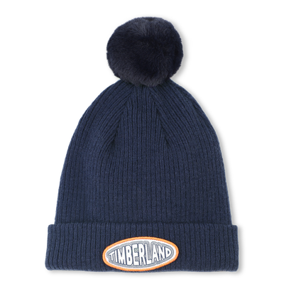 Chapéu de malha com pompom de lã TIMBERLAND BOY