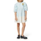 Vestido bicolor em corte evas&eacute; KENZO KIDS 
                    GIRL