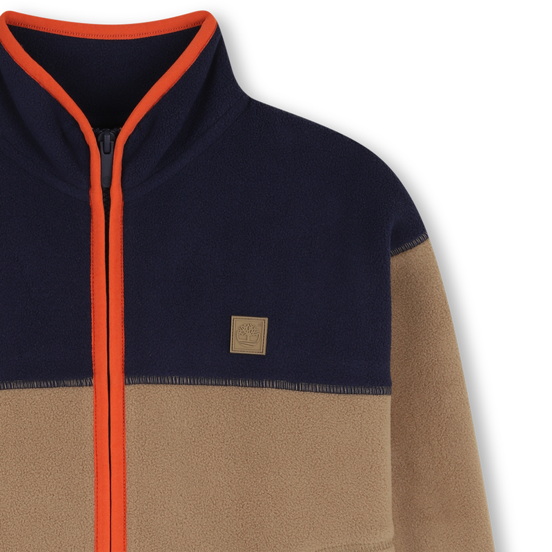 Cardigã de lã bicolor TIMBERLAND 
                    BOY