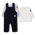 Conjunto de jardineira de veludo cotel&ecirc; TIMBERLAND 
                    BOY