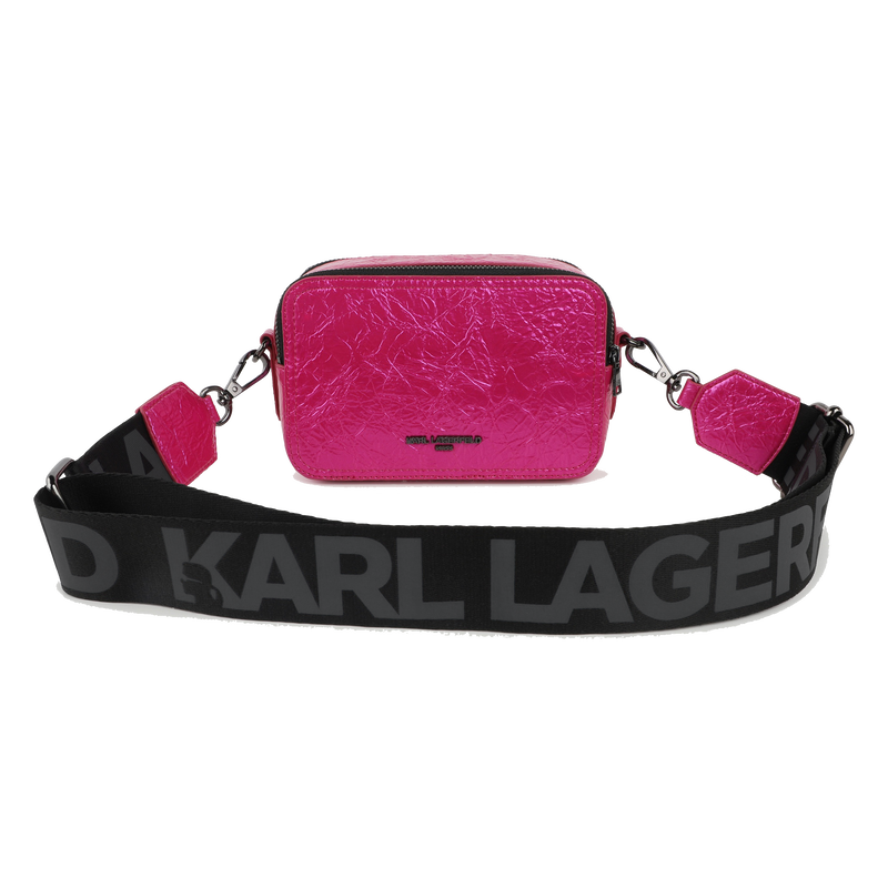 Bolsa t&ecirc;xtil revestida com dobras KARL LAGERFELD KIDS 
                        GIRL