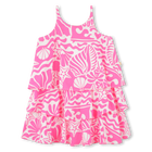 Vestido com folhos em viscose BILLIEBLUSH 
                    GIRL