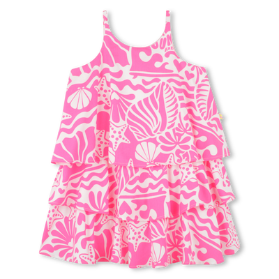Vestido com folhos em viscose BILLIEBLUSH GIRL