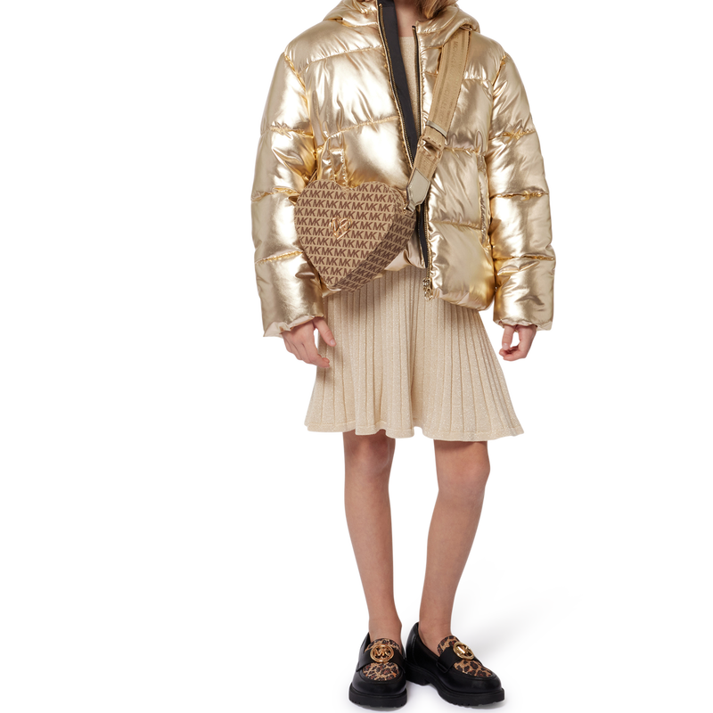 Blus&atilde;o acolchoado com capuz MICHAEL KORS 
                        GIRL