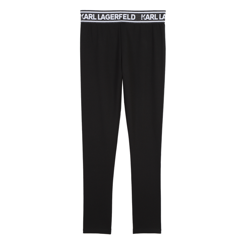 Leggings cintura metalizada KARL LAGERFELD KIDS 
                        GIRL