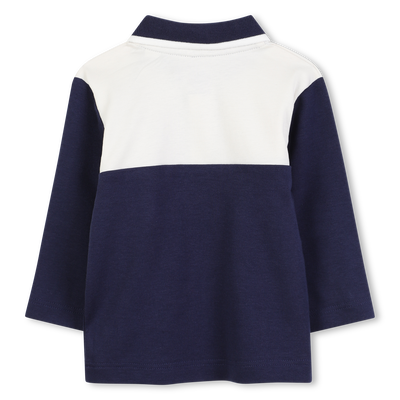 Polo bicolor de algodão com rebordo canelado TIMBERLAND BOY