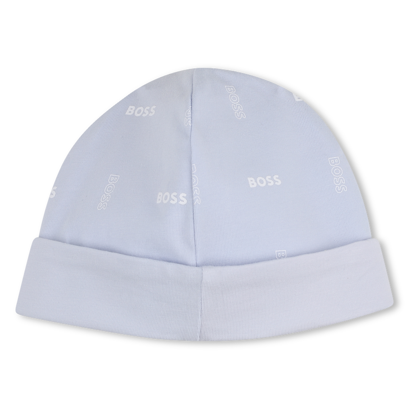 CONJUNTO DE PIJAMA + BIB + GORRO BOSS 
                        BOY