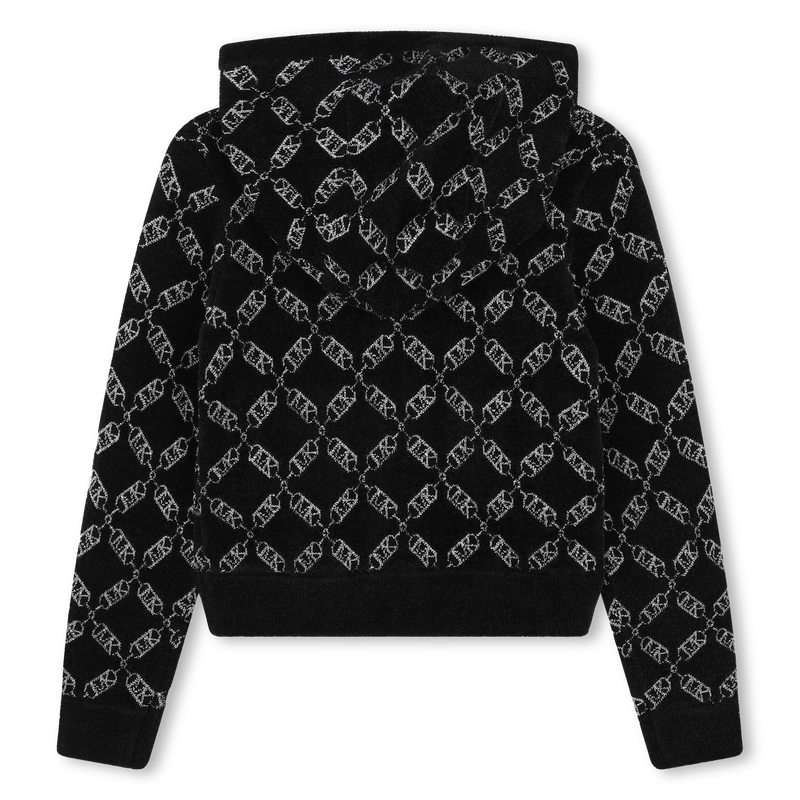 Cardig&atilde; com capuz e fecho MICHAEL KORS 
                        GIRL