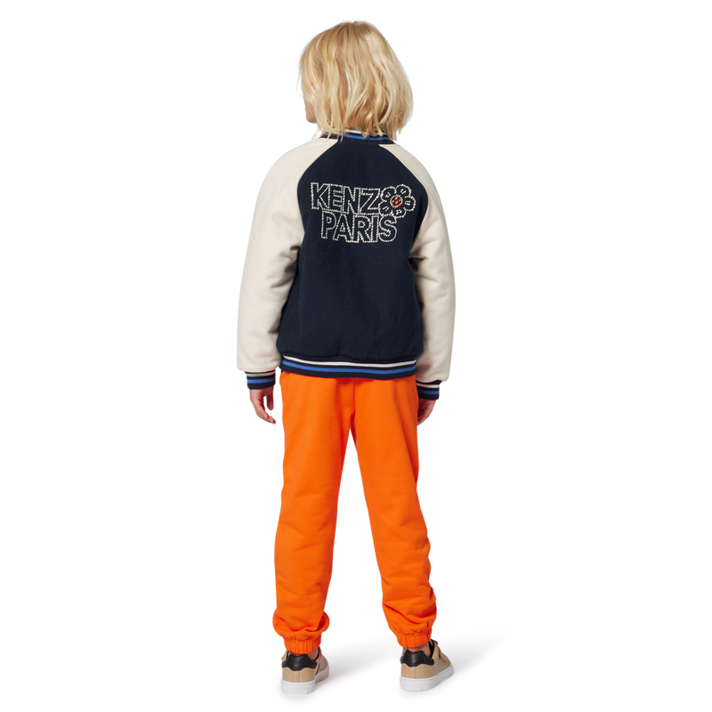 Jaqueta bomber com fecho de press&atilde;o KENZO KIDS 
                        GIRL
