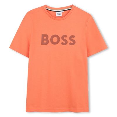 T-shirt manga curta em algod&atilde;o BOSS BOY