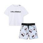 Conjunto de t-shirts e cal&ccedil;&otilde;es de banho KARL LAGERFELD KIDS 
                    BOY
