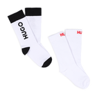Conjunto de 2 pares de meias HUGO 
                    UNISEX