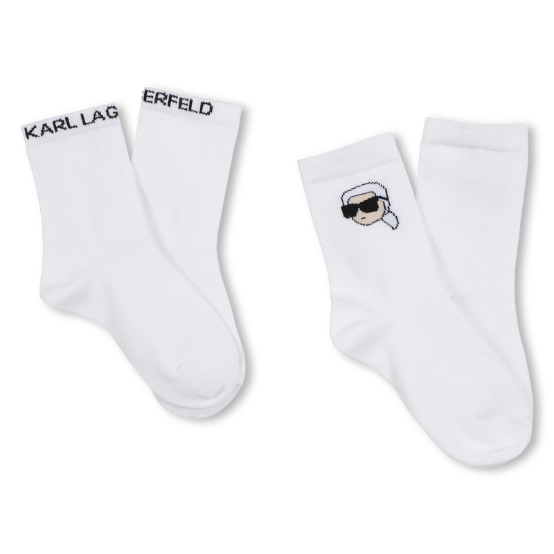 Meias jacquard KARL LAGERFELD KIDS 
                    UNISEX