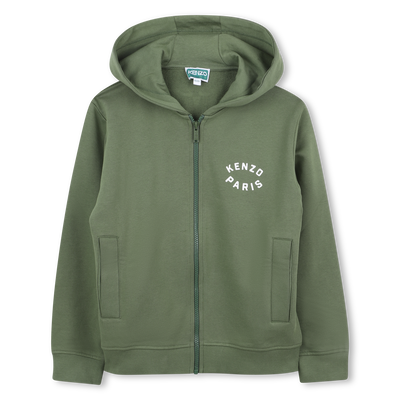 Cardig&atilde; de jogging em molet&atilde;o KENZO KIDS BOY