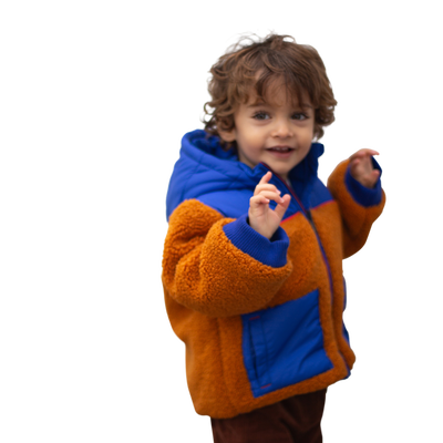 Casaco bi-matéria e bicolor CARREMENT BEAU BOY