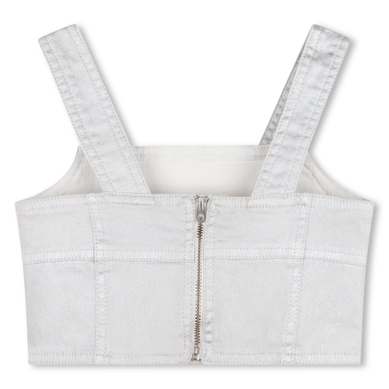 Cropped Jean Strappy Top THE MARC JACOBS 
                    GIRL