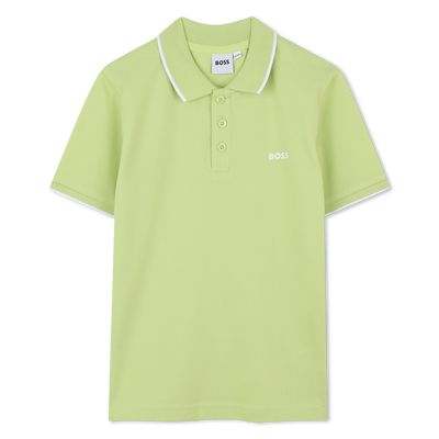 Polo liso de algod&atilde;o piqu&eacute; BOSS BOY