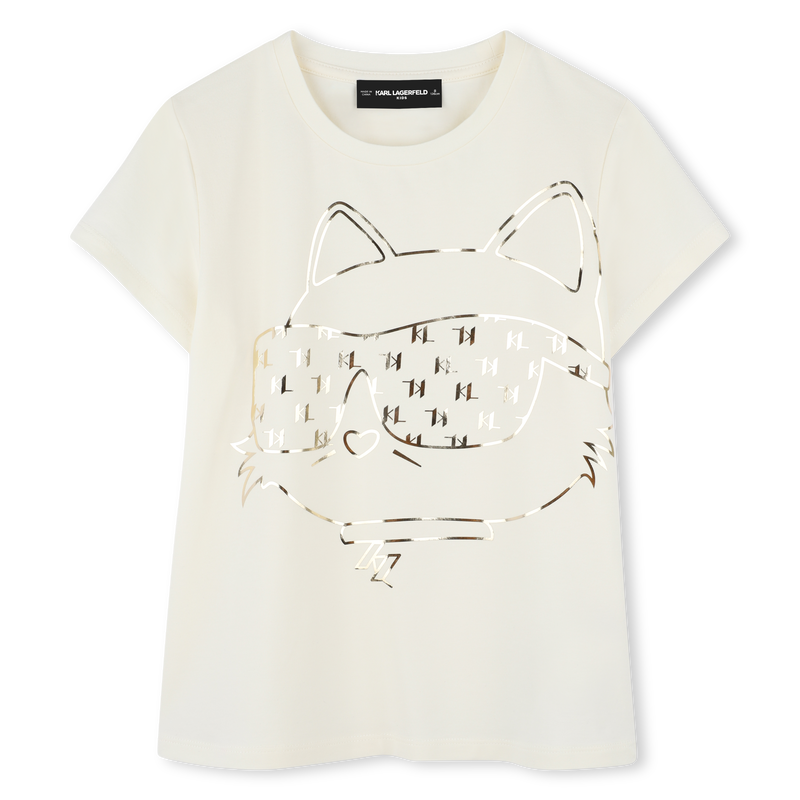 T-shirt de manga curta KARL LAGERFELD KIDS 
                        GIRL