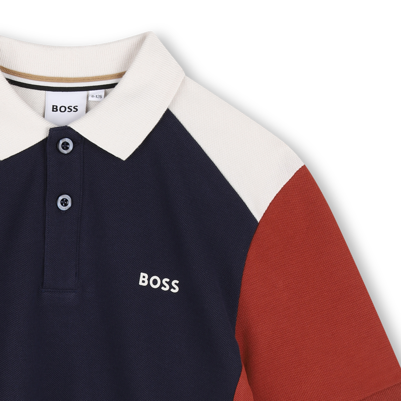 Polo de manga curta BOSS 
                        MENINO