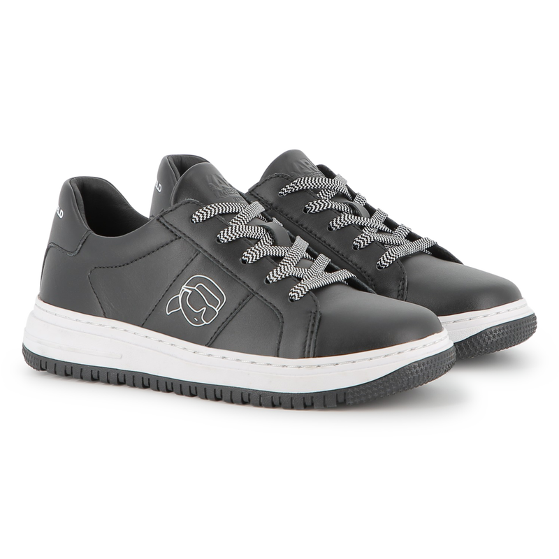 Tênis de cano baixo com cadarço KARL LAGERFELD KIDS 
                    UNISEX