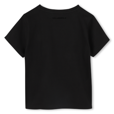 T-shirt com estampa KARL LAGERFELD KIDS GIRL