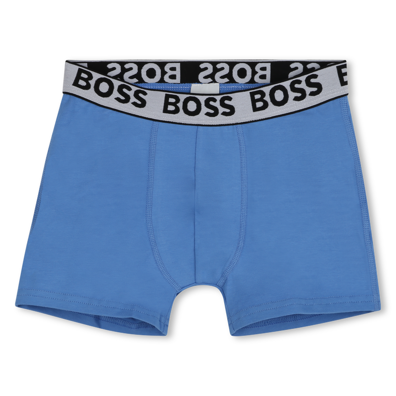 Set of 3 cotton boxer shorts BOSS 
                    BOY