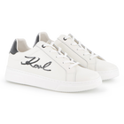 T&ecirc;nis de cano baixo com cadar&ccedil;o KARL LAGERFELD KIDS 
                    GIRL
