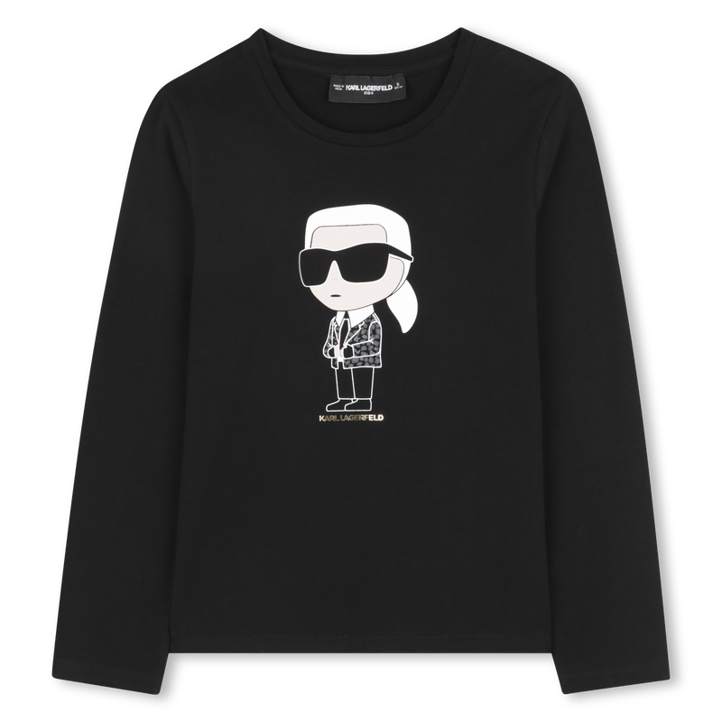 Camiseta de manga comprida KARL LAGERFELD KIDS 
                    GIRL