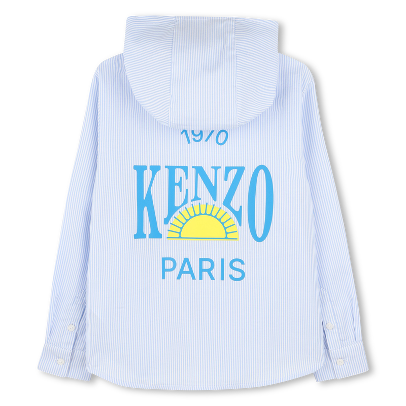 Camisa com capuz e estampados KENZO KIDS 
                        BOY