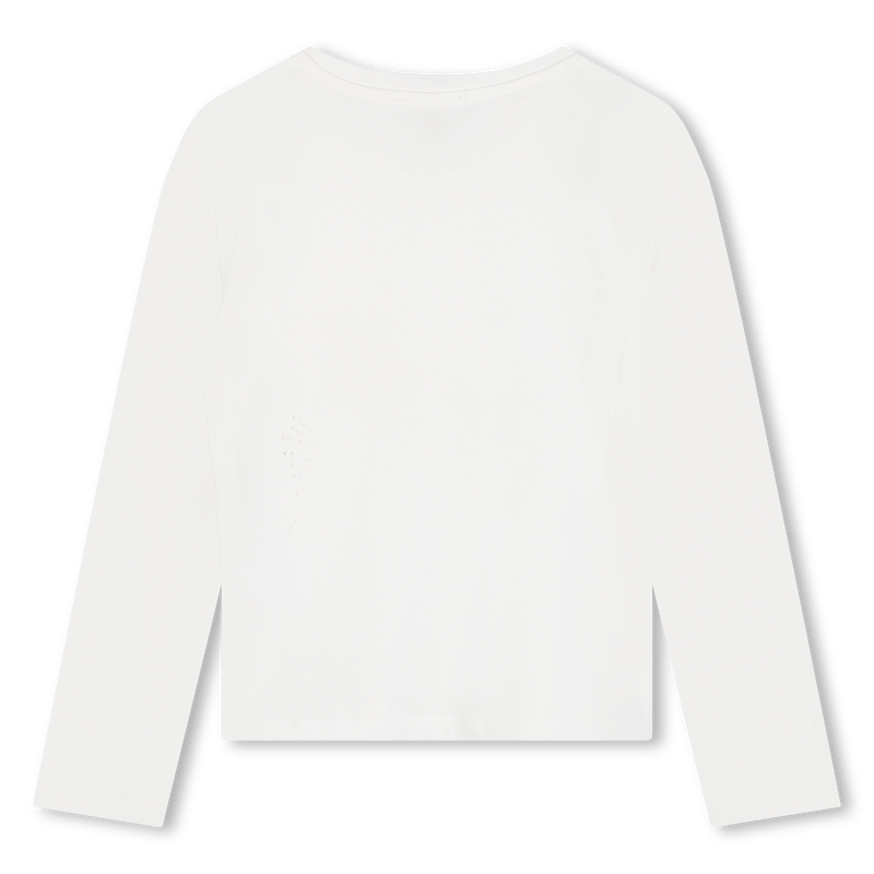 Long-Sleeved Cotton T-Shirt MICHAEL KORS 
                    GIRL