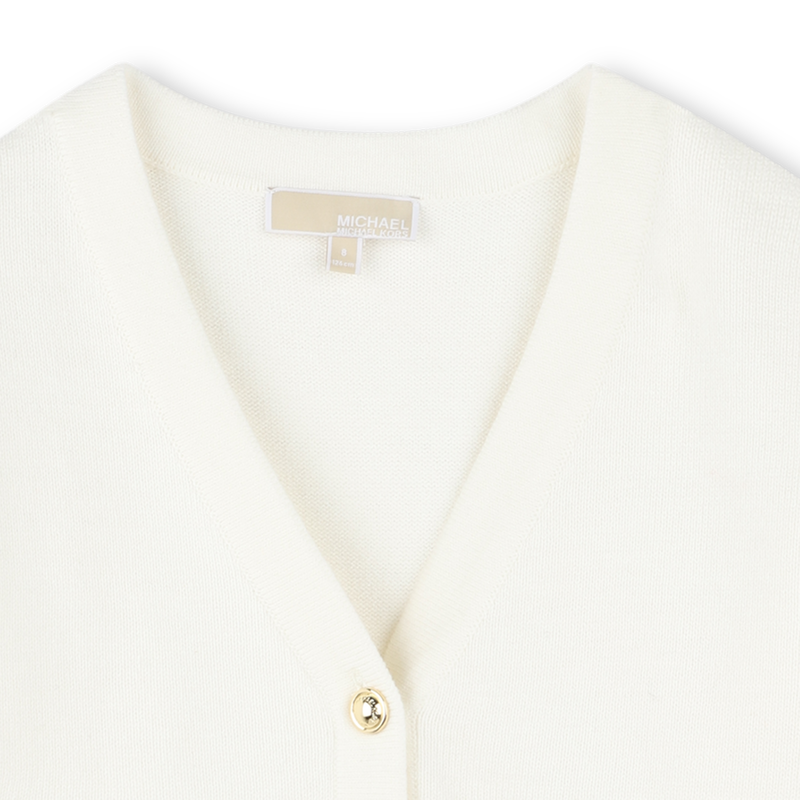 Casaco de malha com bot&otilde;es MICHAEL KORS 
                        GIRL