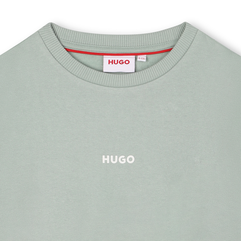 Moletom com gola redonda HUGO 
                    BOY