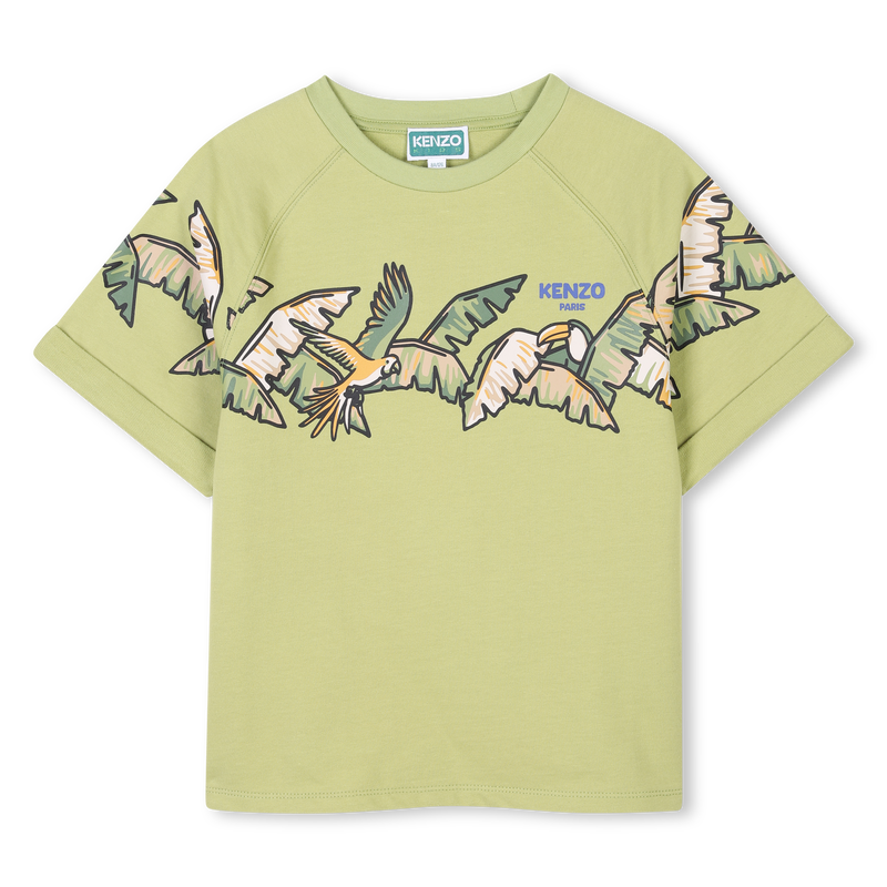 T-shirt em molet&atilde;o leve KENZO KIDS 
                        BOY