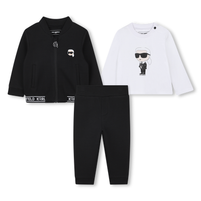 Conjunto de tr&ecirc;s pe&ccedil;as KARL LAGERFELD KIDS BOY
