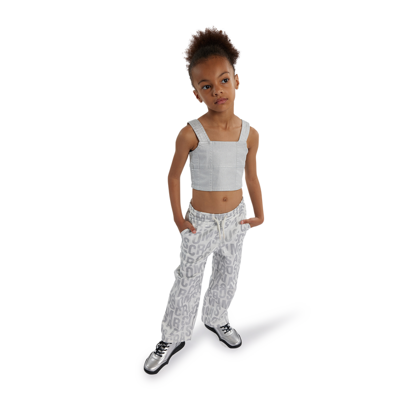 Cropped Jean Strappy Top THE MARC JACOBS 
                    GIRL
