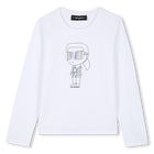 Camiseta de manga longa KARL LAGERFELD KIDS 
                    GIRL