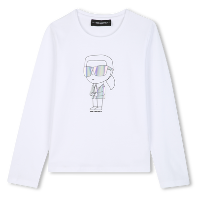 Camiseta de manga longa KARL LAGERFELD KIDS GIRL