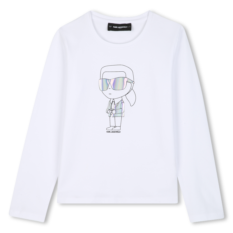 Camiseta de manga longa KARL LAGERFELD KIDS 
                        GIRL