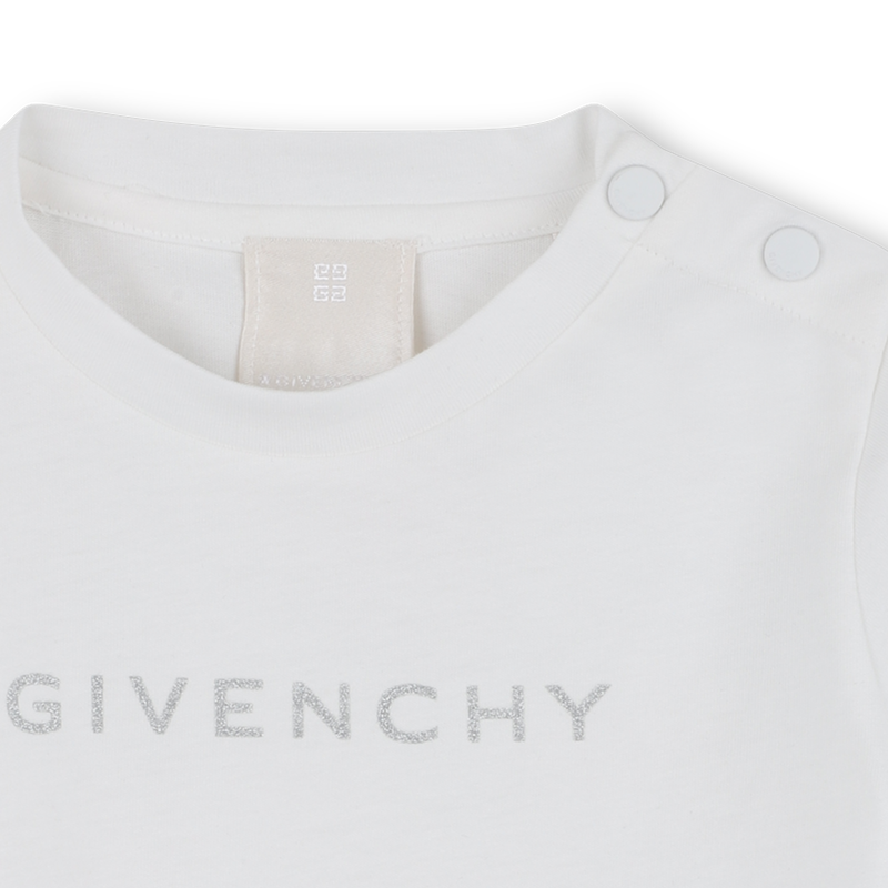 T-shirt com folhos GIVENCHY 
                    GIRL