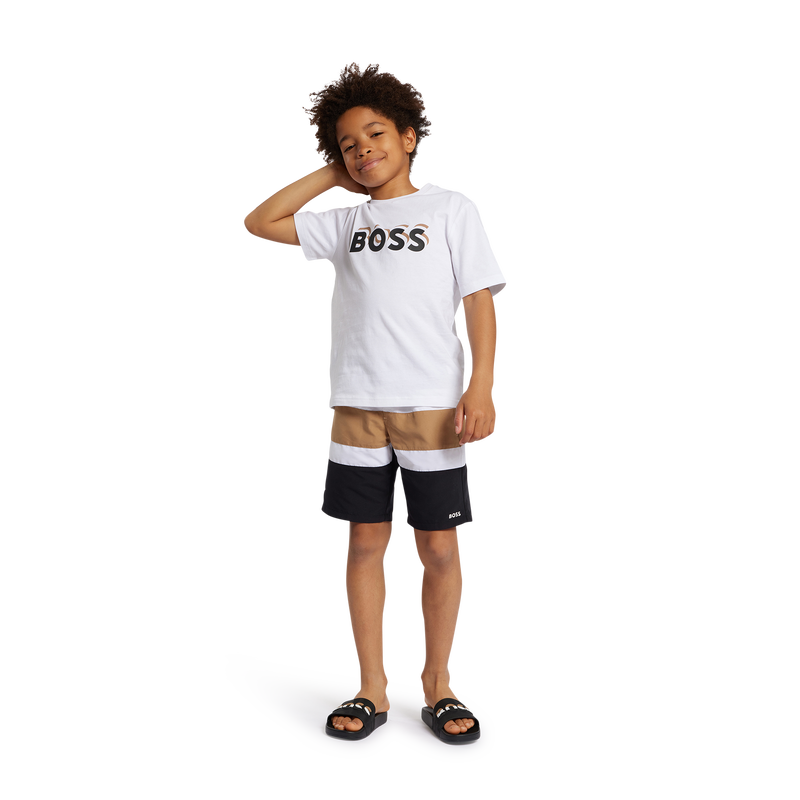 Calções de banho com bolsos BOSS 
                    BOY