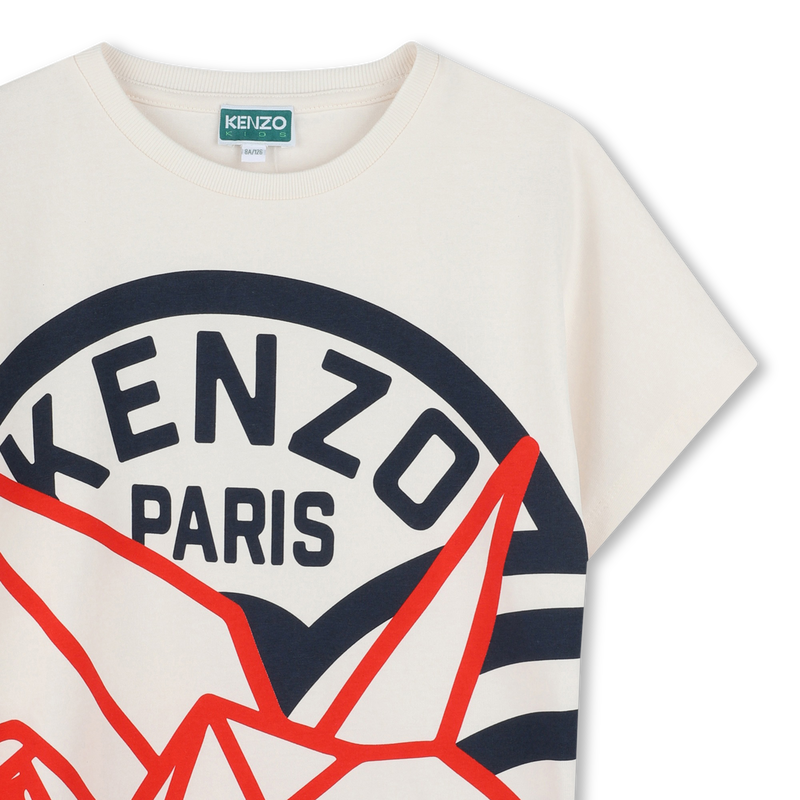 T-shirt manga curta em algod&atilde;o KENZO KIDS 
                        UNISSEX