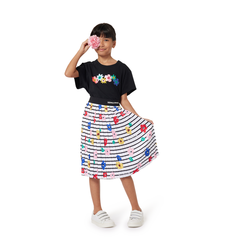 Saia comprida plissada SONIA RYKIEL 
                    GIRL