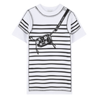 Vestido de manga curta MARC JACOBS 
                    GIRL