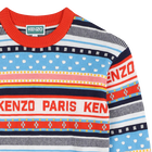 Vestido em malha jacquard KENZO KIDS 
                    GIRL