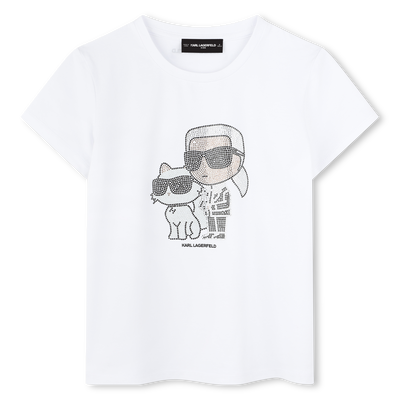 T-shirt de manga curta KARL LAGERFELD KIDS GIRL
